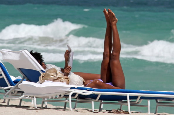 Kelly Rowland ass and tits in bikini #105564215