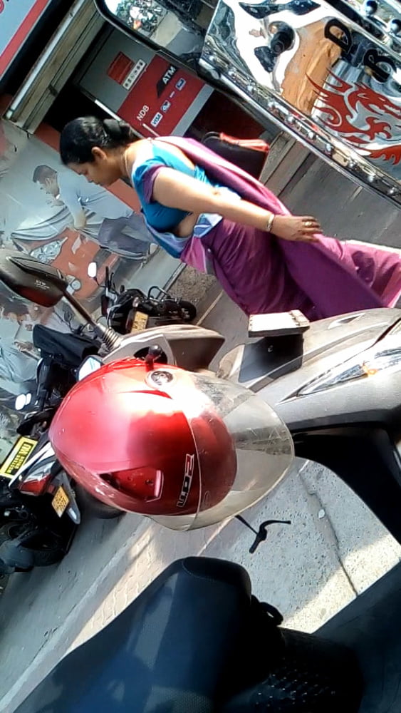 sl hot saree road capture fb 4 #89630327