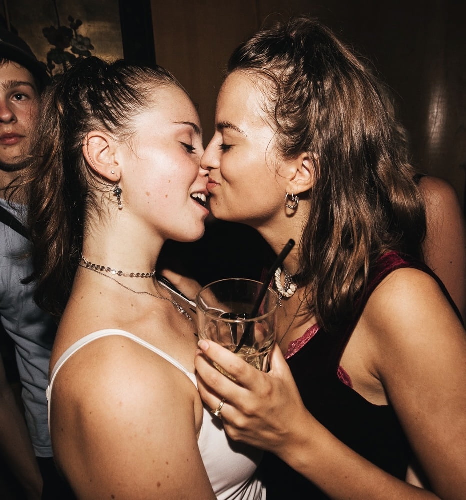 Hot girls party and kissing #104363005