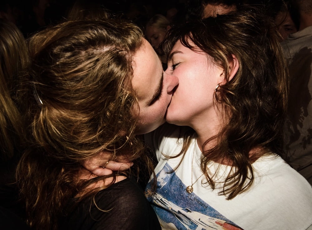 Hot girls party and kissing #104363064