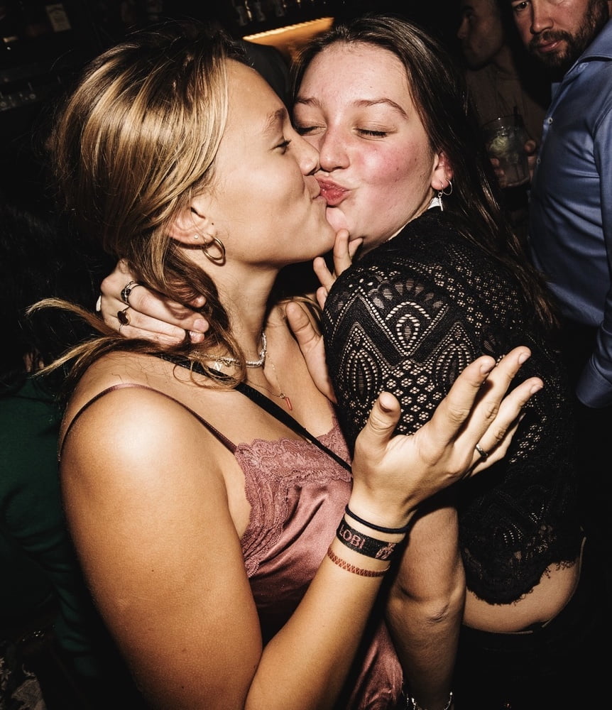 Hot girls party and kissing #104363070