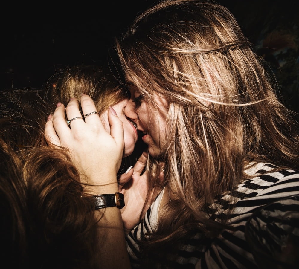 Hot girls party and kissing #104363119