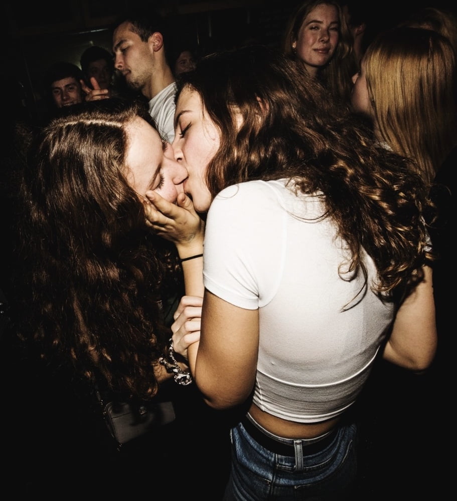 Hot girls party and kissing #104363126