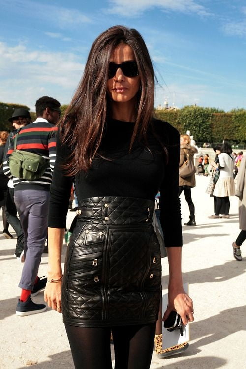 Black Leather Skirt 5 - by Redbull18 #100709780