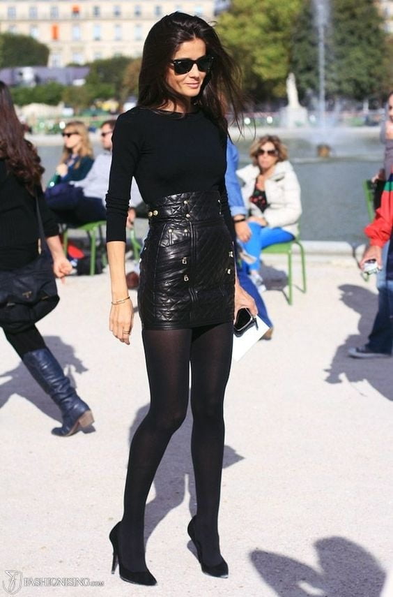 Black Leather Skirt 5 - by Redbull18 #100709801