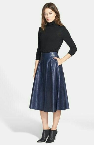 Black Leather Skirt 5 - by Redbull18 #100709849