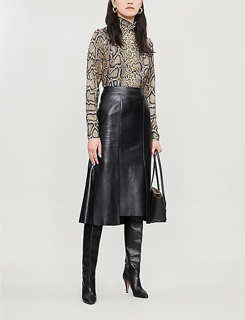 Black Leather Skirt 5 - by Redbull18 #100709877