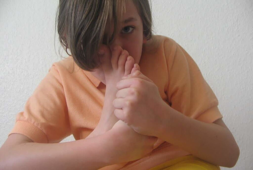 Girls Smelling Own Feet #92726746