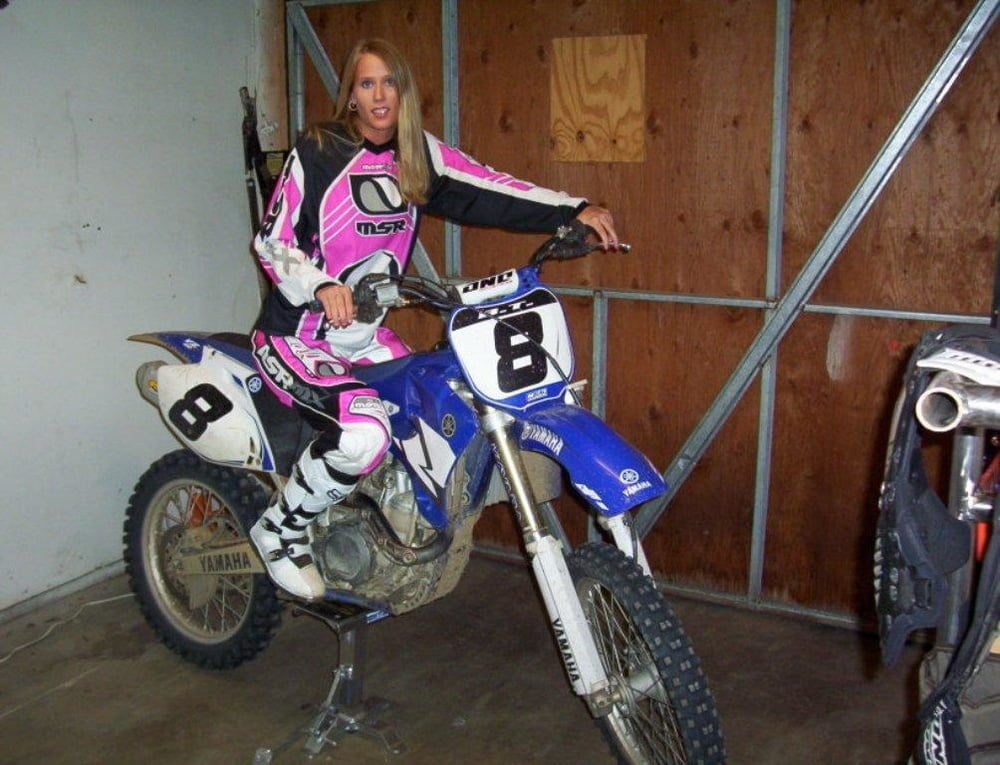 Sexy Motocross MILF Loves Cock In Her Hairy Cunt And Mouth #80385998