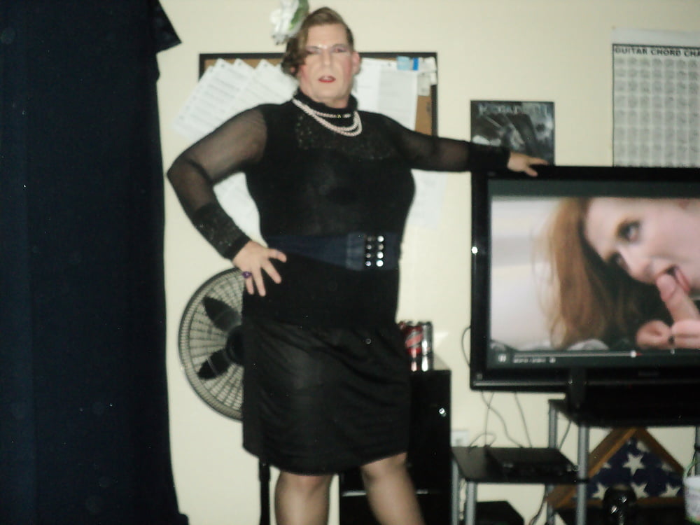 Cross-dresser Blair Scott in nylons and heels #106886330