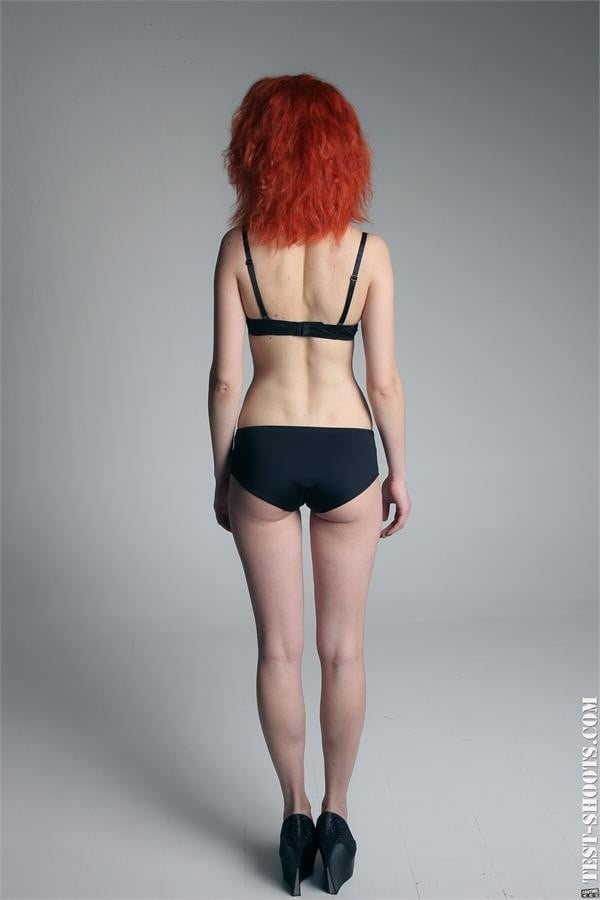 Foxy redhead thin teenager nude casting #91224887