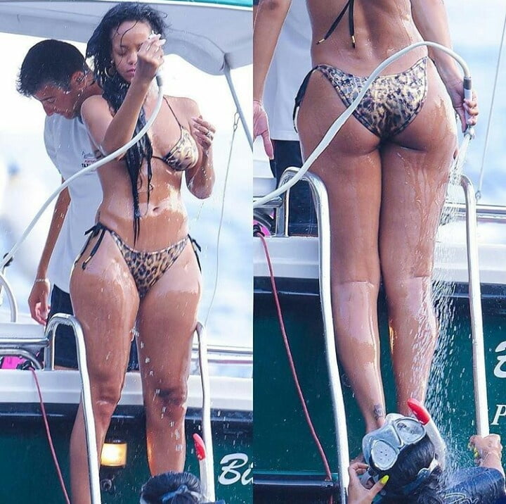 Jerkoff over Thick Rihanna whore #94658794