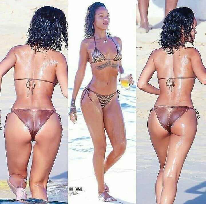 Jerkoff over Thick Rihanna whore #94658816