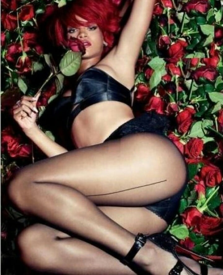 Jerkoff over Thick Rihanna whore #94658822