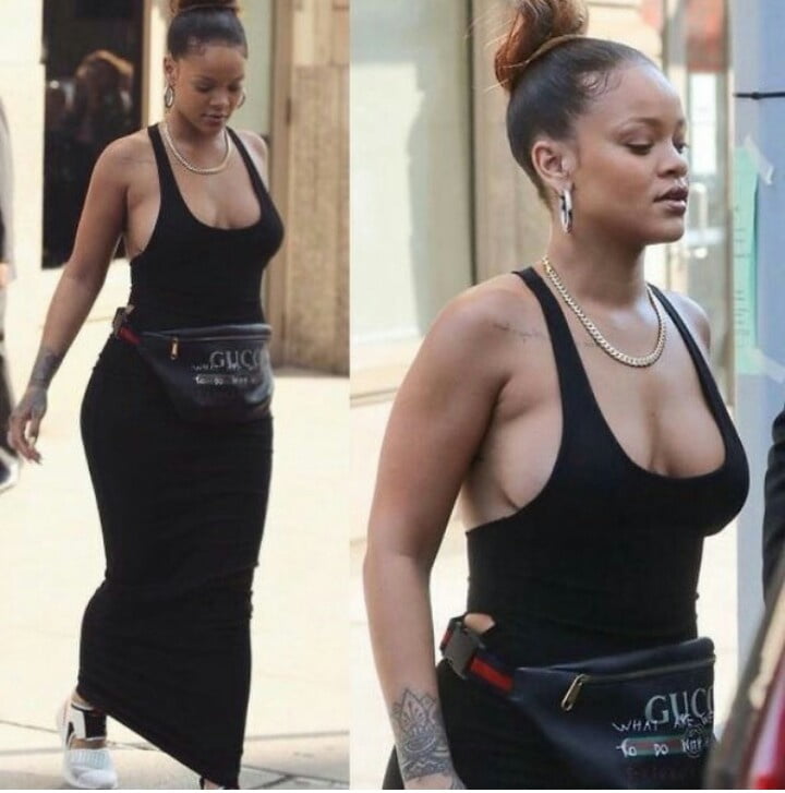 Jerkoff over Thick Rihanna whore #94658844