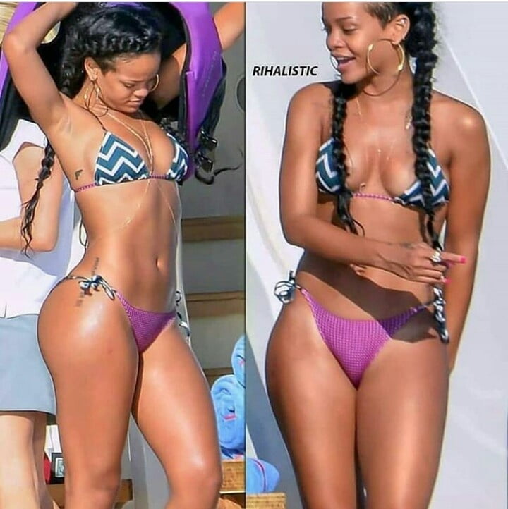 Jerkoff over Thick Rihanna whore #94658867