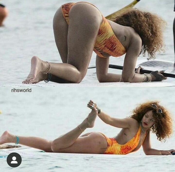 Jerkoff over Thick Rihanna whore #94658868