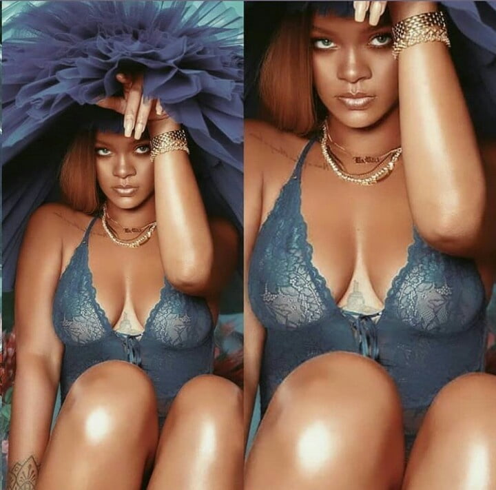 Jerkoff over Thick Rihanna whore #94658870