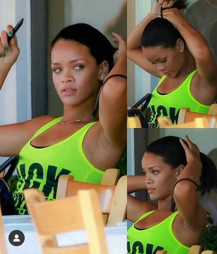 Jerkoff over Thick Rihanna whore #94658872