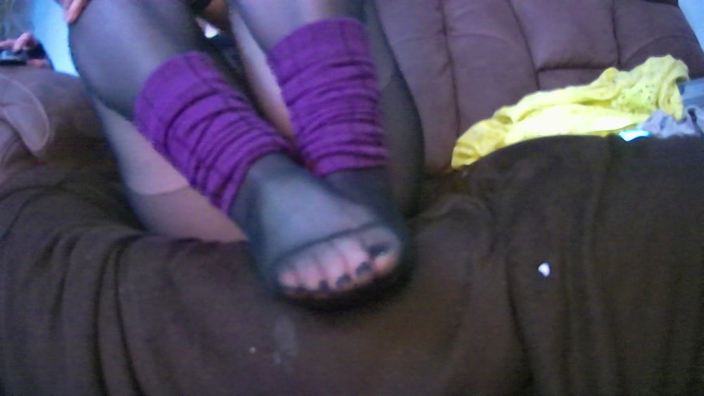 Sissy Boy Feet in Black Nylons POV #107118544