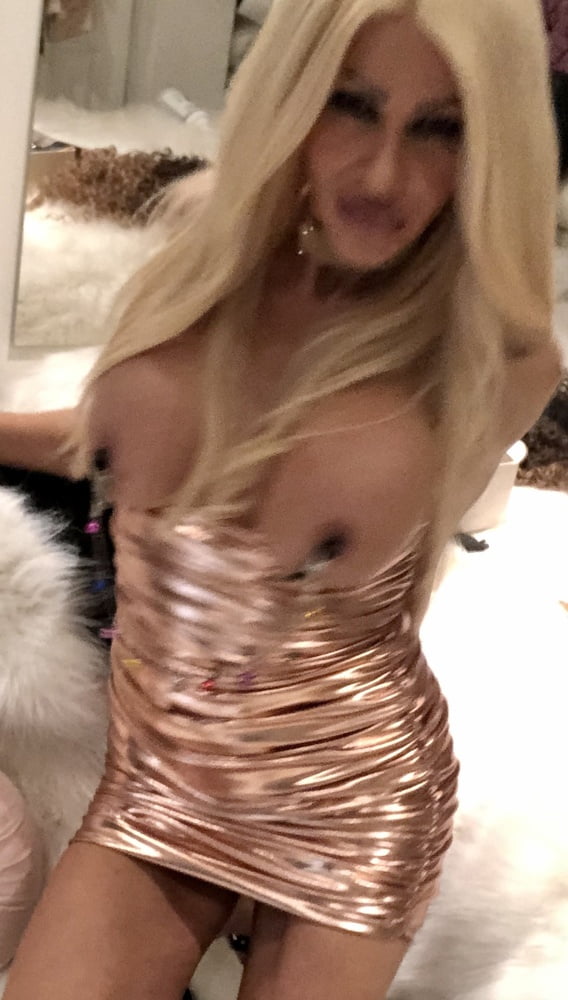Secret Slut in a Gold Dress #103310782