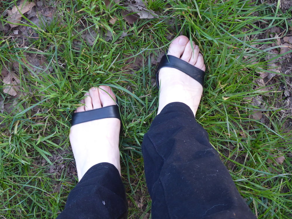 sexy soft white feet in the country #100235006