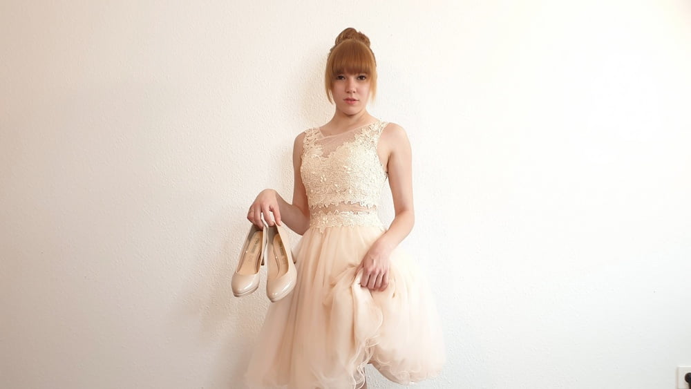 cute Shooting in dress with Anne Eden #106970761
