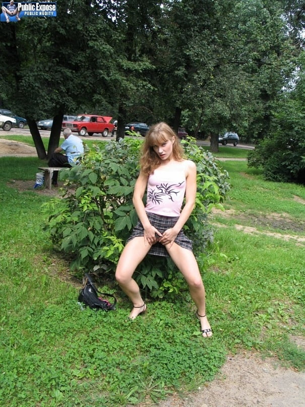Girl in the Park shows her pussy #91167401