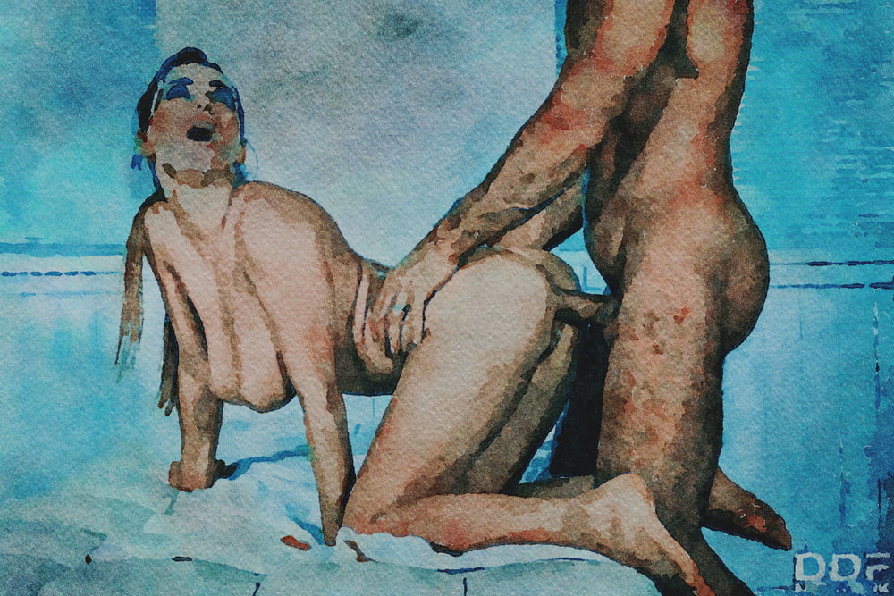 Erotic Digital Watercolor 64 #99820426