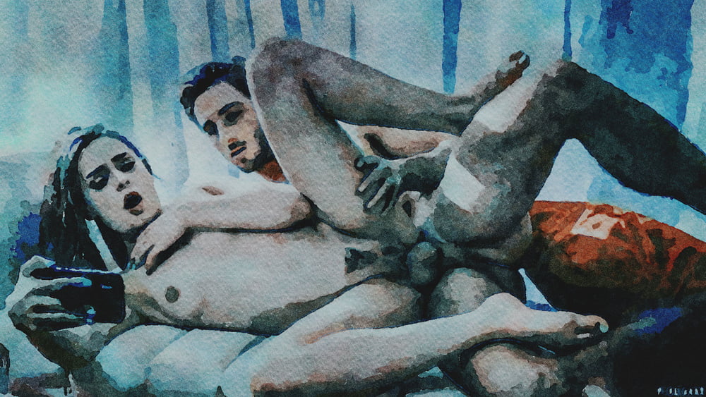 Erotic Digital Watercolor 64 #99820447