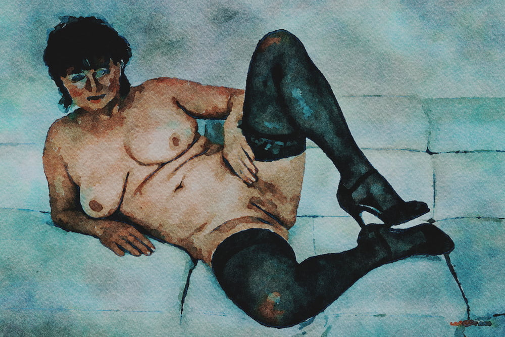 Erotic Digital Watercolor 64 #99820462