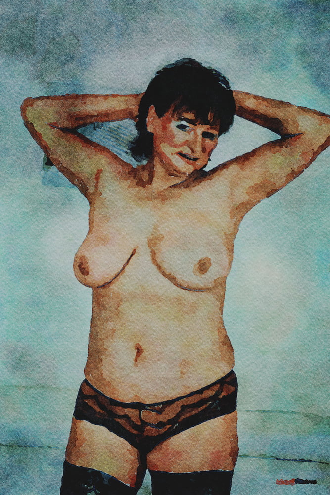 Erotic Digital Watercolor 64 #99820471