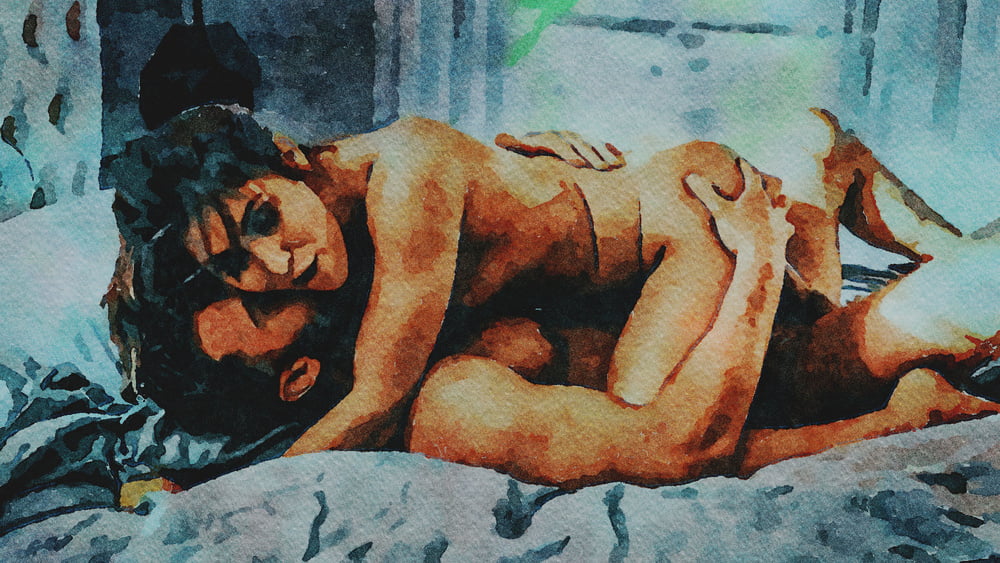 Erotic Digital Watercolor 64 #99820498