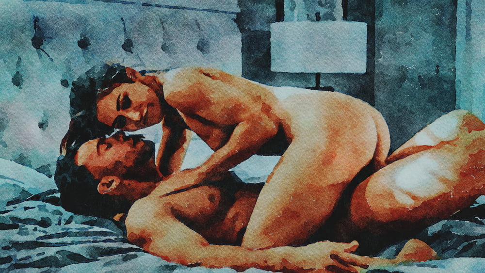 Erotic Digital Watercolor 64 #99820504