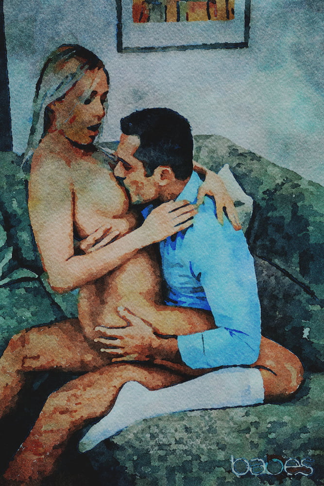 Erotic Digital Watercolor 64 #99820554