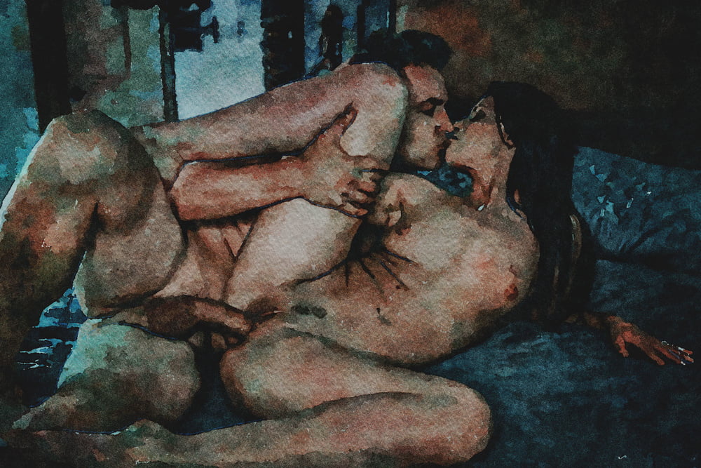 Erotic Digital Watercolor 64 #99820672