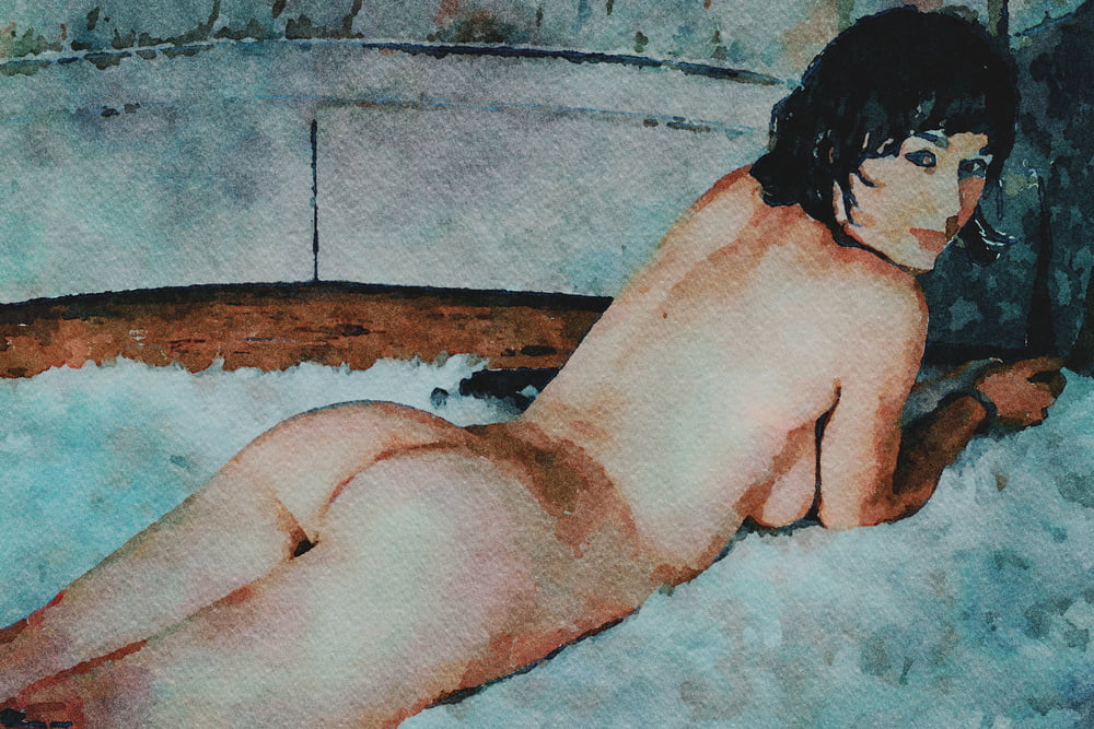 Erotic Digital Watercolor 64 #99820836