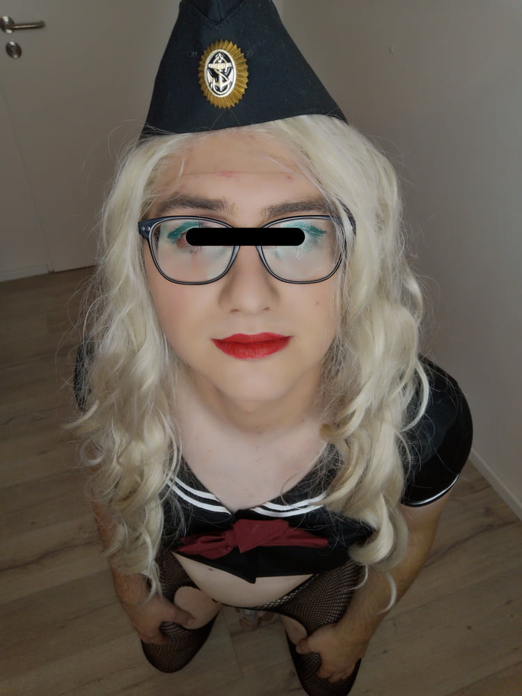 Blonde Sissy Marine Officer reporting for duty #106840293