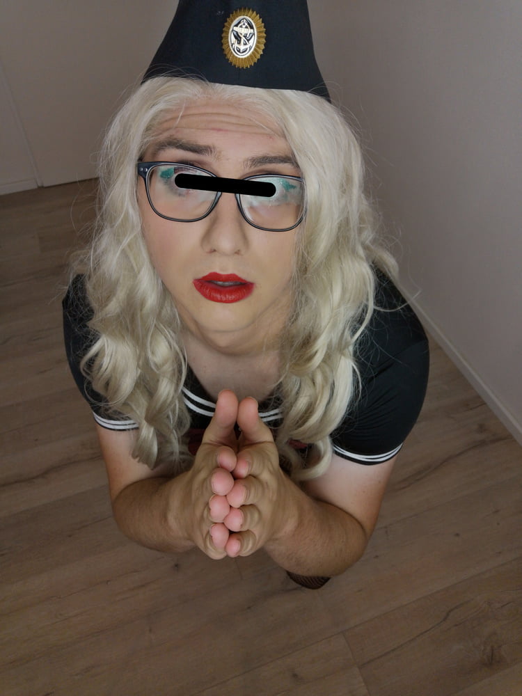 Blonde Sissy Marine Officer reporting for duty #106840297