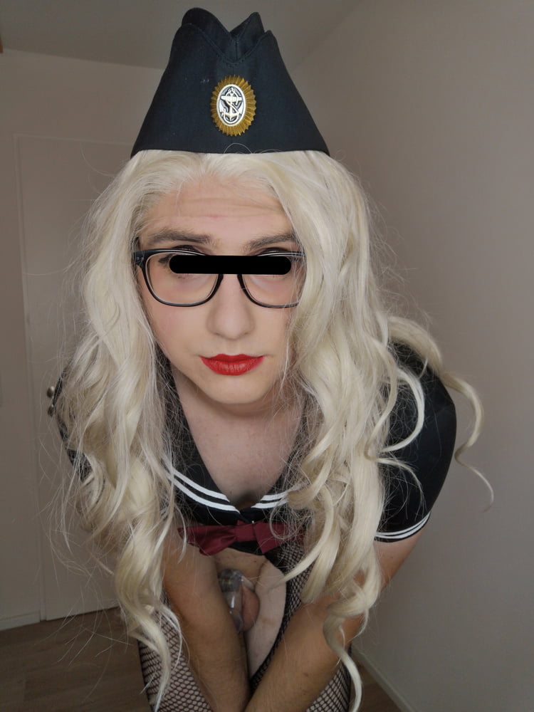 Blonde Sissy Marine Officer reporting for duty #106840310
