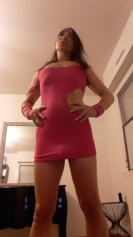 Tygra bitch in pink dress. #106877318