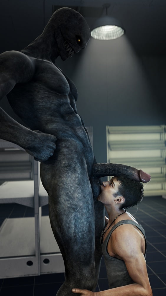 Des hommes se font baiser par un monstre
 #90930854