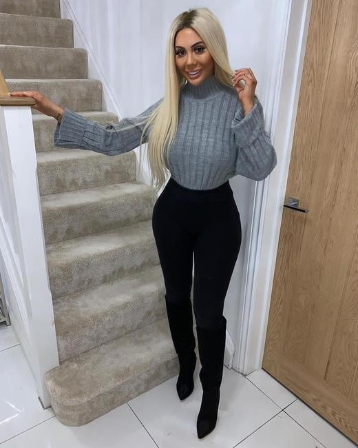 Female Celebrity Boots &amp; Leather - Chloe Ferry #91095860