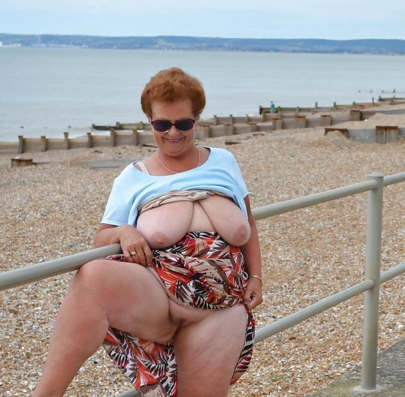 BBW matures and grannies at the beach 507 #91985996