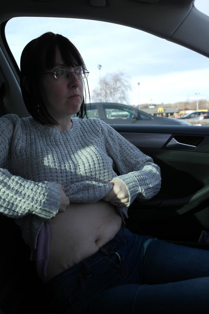 Haley flashing in Barnsley Car park #82084059