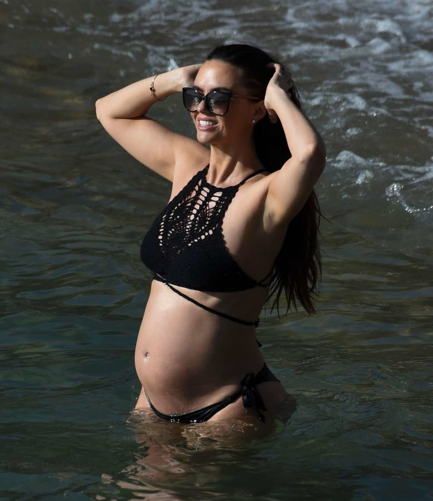 Jennifer Metcalfe pregnant in black bikini #102628607