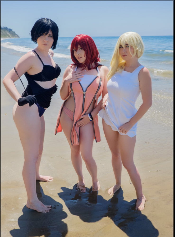Kingdom hearts beach cosplay strip
 #91350499