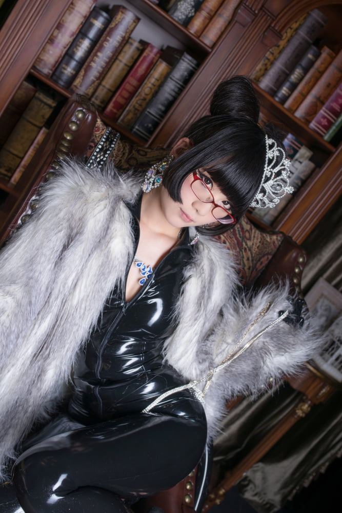 Eri Kitami in sexy black latex suit #94073522