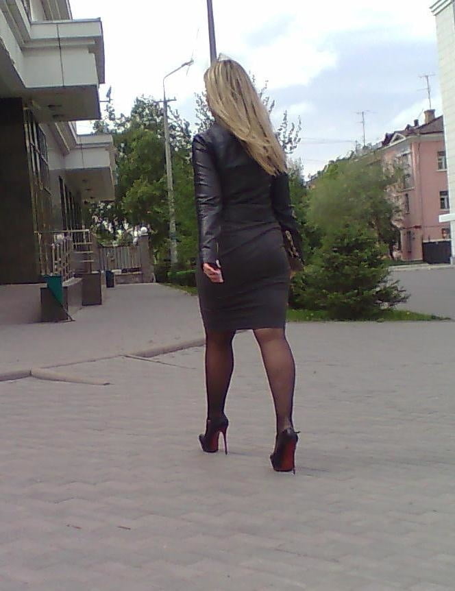 sexy street ladies in pantyhose #91037344