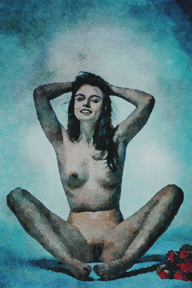 Erotic Digital Watercolor 61 #100030964